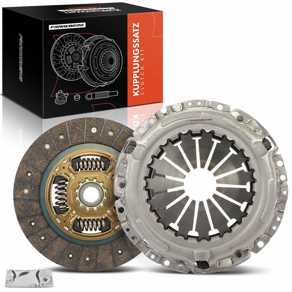 Frankberg Clutch Kit Compatible with Auri.s E18 2012-2015 Coroll.a Saloon E15 2006-2014 Ver