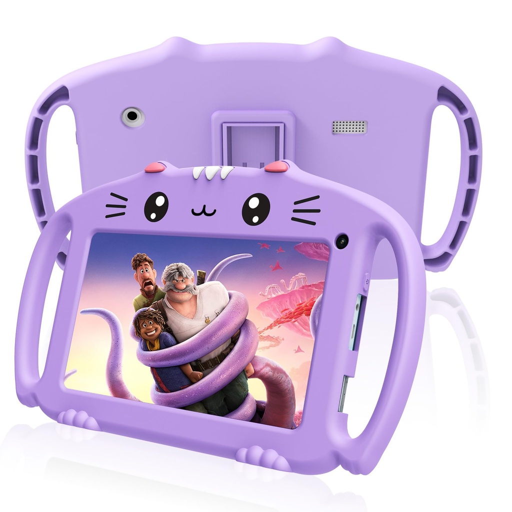 VESWWE Kids Tablet Android 7 In Toddler Table for Kids with WiFi Quad Core 32G ROM 128GB Ex