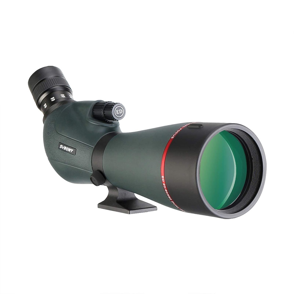 Svbony SV406P ED Spotting Scopes, 20-60X80mm 1.25  Zoom Spotting Scopes with Dual Focus