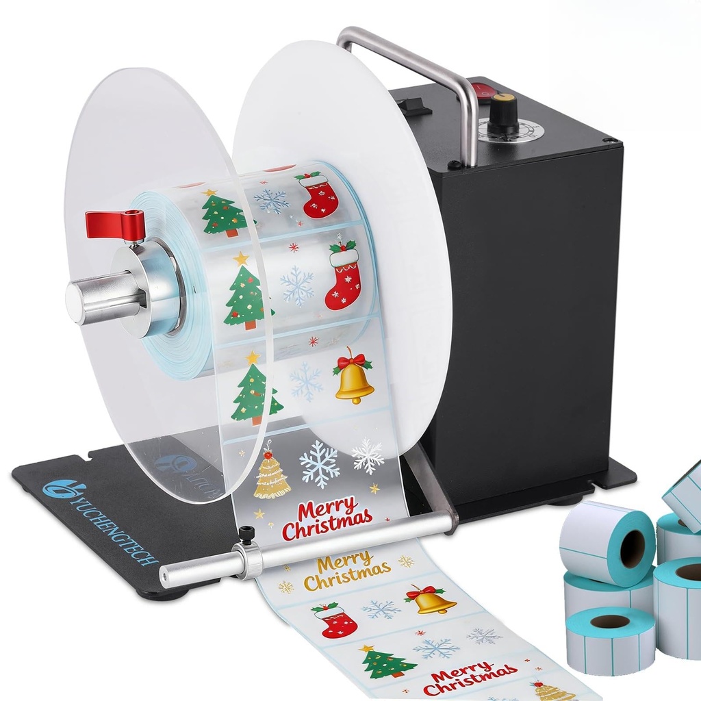 YUCHENGTECH Label Rewinder Width 120mm Diameter 200mm DS803 Automatic Label Rewinder 1/1.5/
