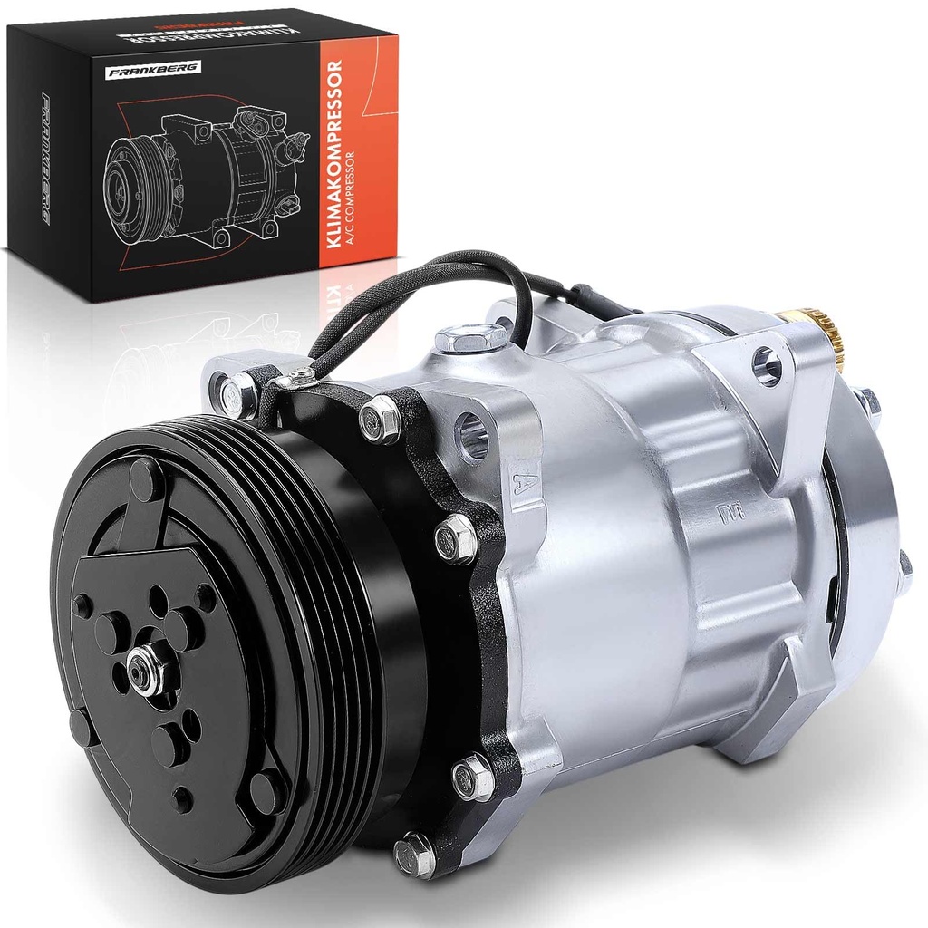 Frankberg AC Compressor with Clutch Diesel Compatible with Ducato Bus 230 Ducato Box 230 Bo