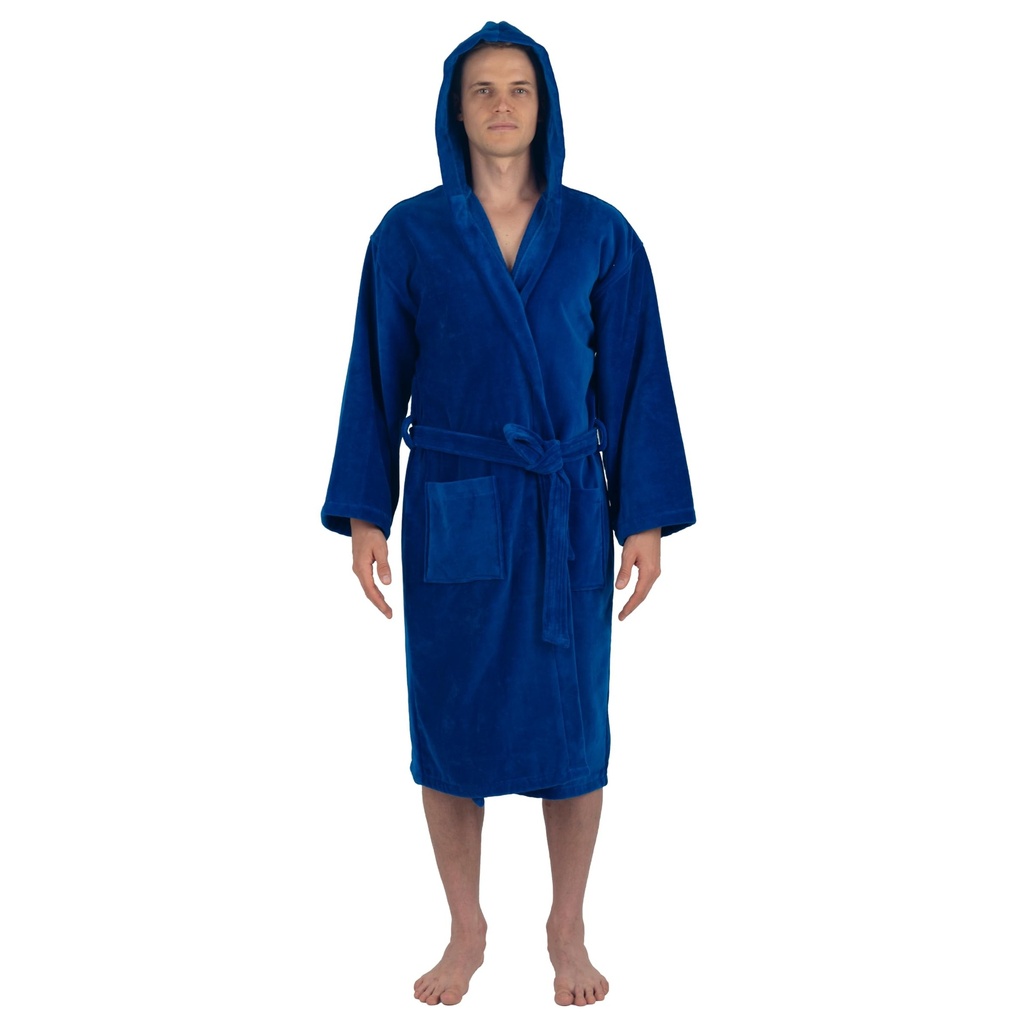 alpine swiss Dane Mens Hooded Bathrobe Pure Cotton Terry Cloth Long Robe for Men Super Absor