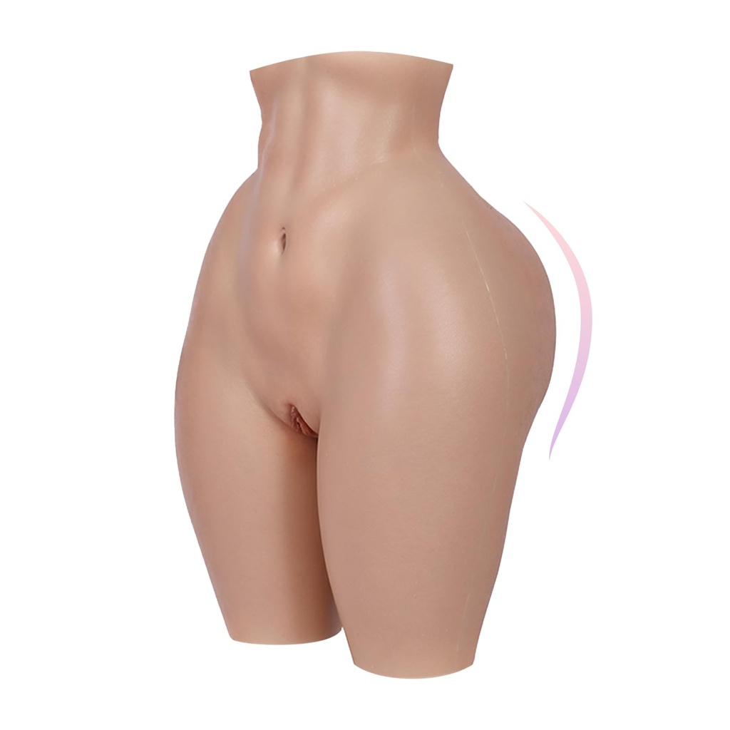 ROANYER Silicone Hip Enhancer and Butt Lifter, Fake Vagina Pants, Artificial 