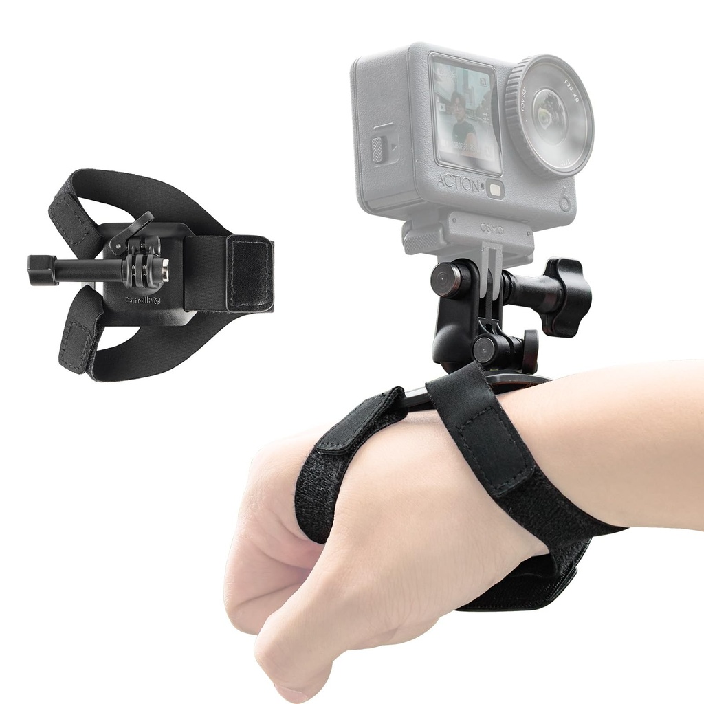 SMALLRIG Wrist Strap Mount for GoPro Hero 13/12/11/10/9 Black, for DJI Osmo Nano Action 6/5