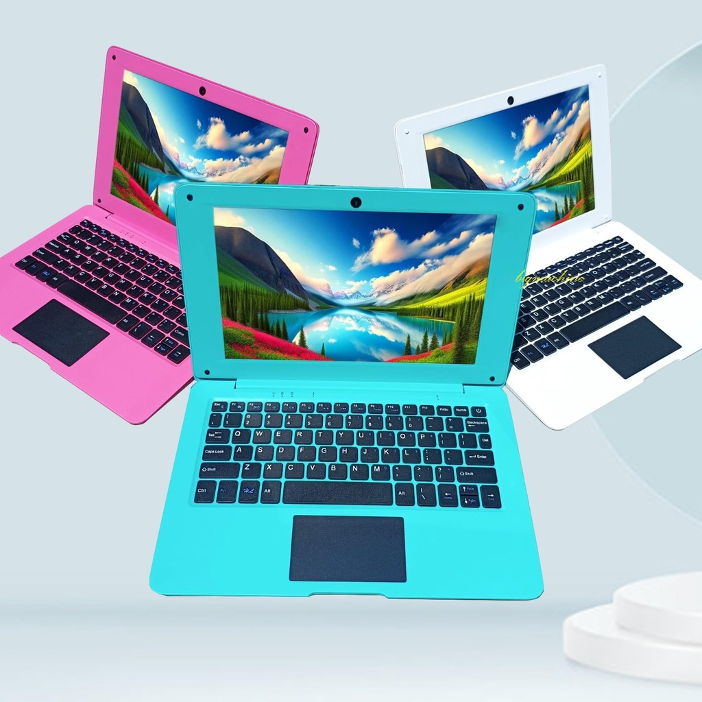 Laptop Computer Mini 10 Inch Quad Core Powered by Android 12 Netbook 64GB Small Computer 
