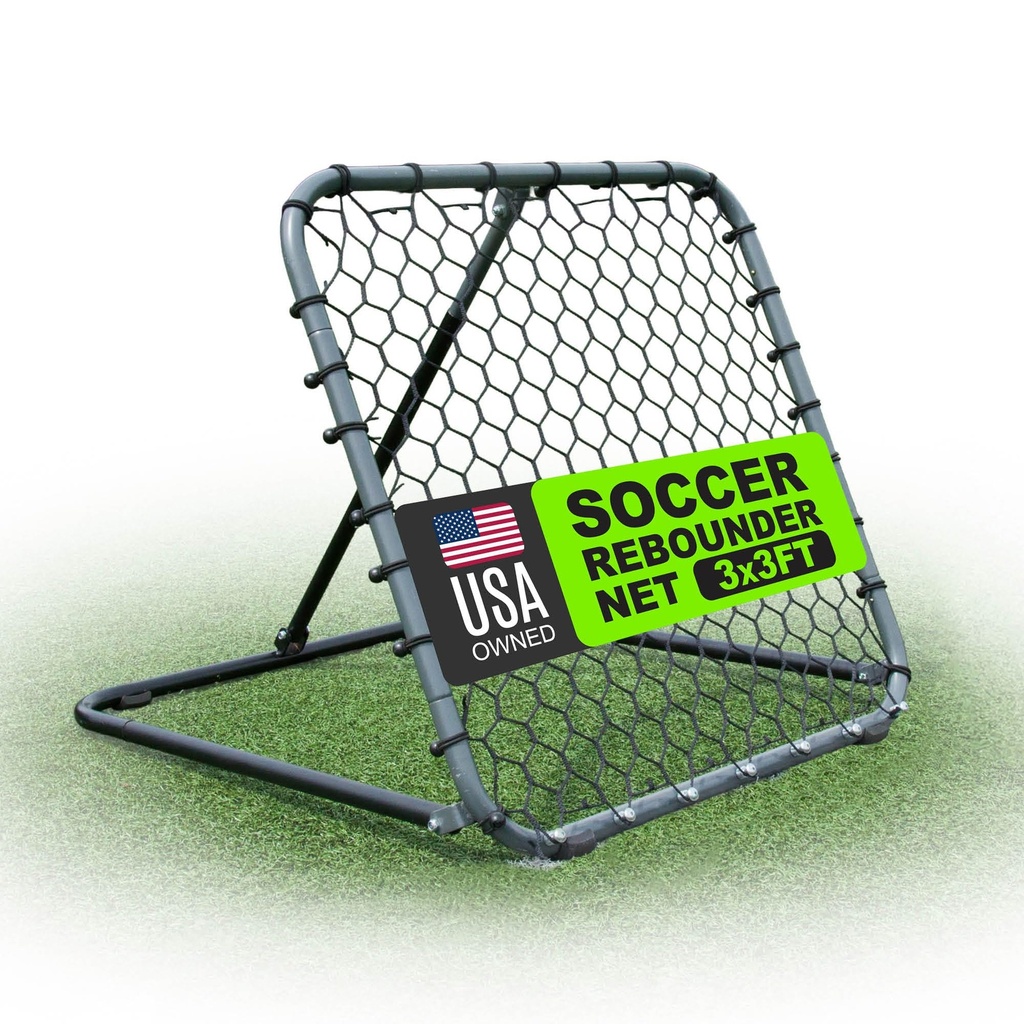 QuickPlay PRO Rebounder Adjustable Angle Football Trainer Available in 3x3', 5x5' & 7x7' |