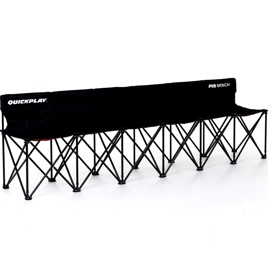 QUICKPLAY PRO Portable Folding Bench Range 2, 4, 6, 9 Seats & 6-Seat Shelter | Quick