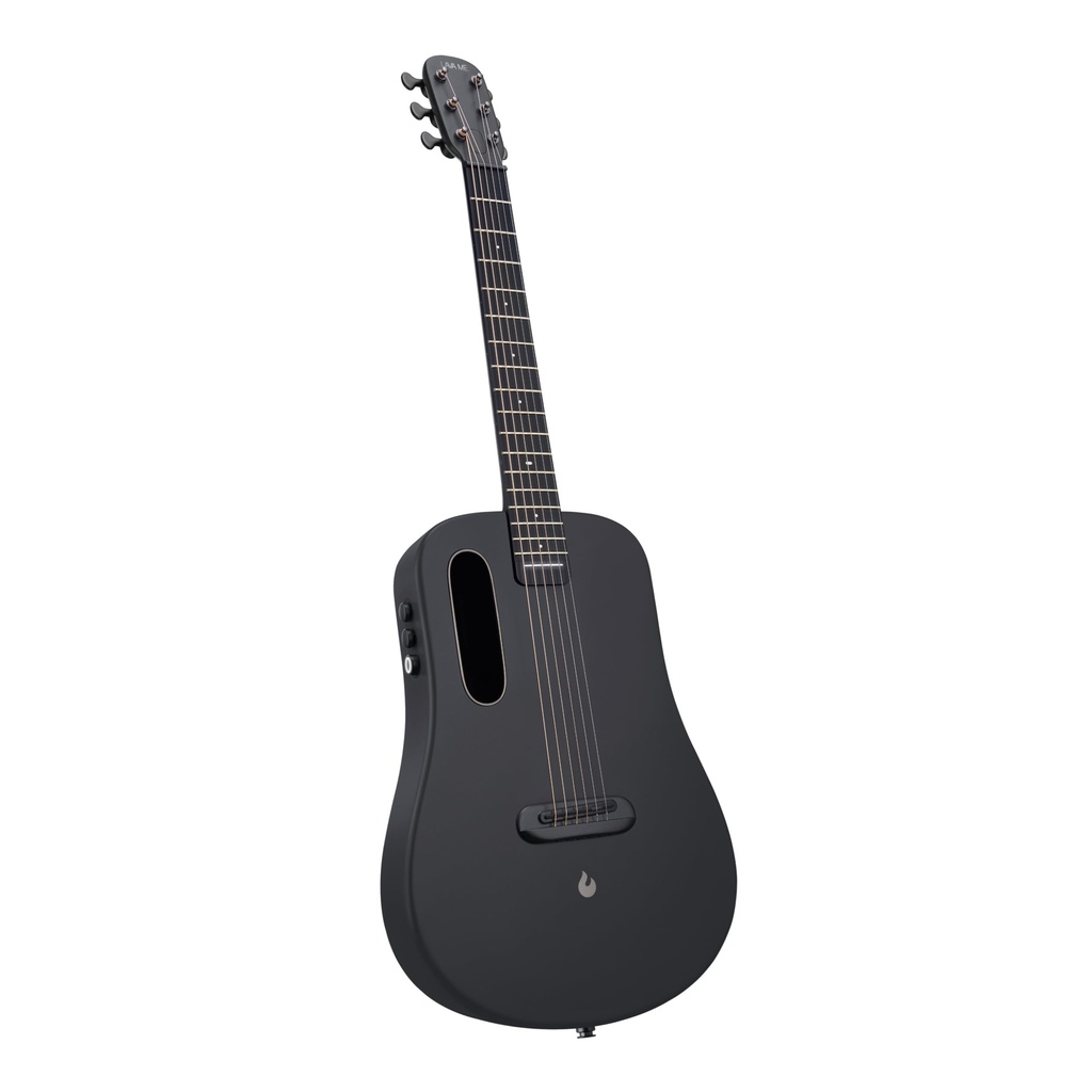 LAVA ME Air Portable Carbon Fiber Electro-Acoustic Guitar: Ultra Thin Light, Honeycomb (Silver)