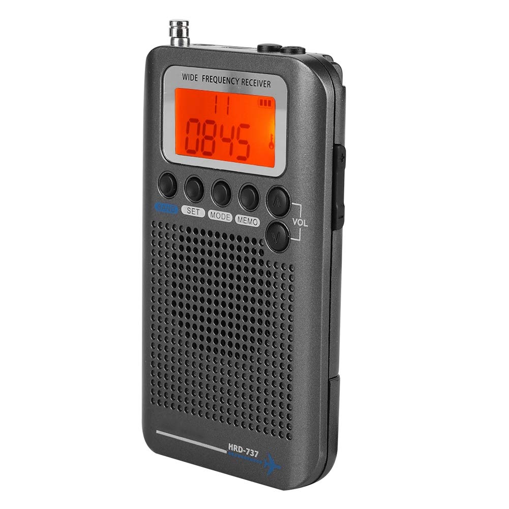 Portable Full Band Radio Aircraft Band Receiver, Aircraft Band Radio Receiver VHF Portable