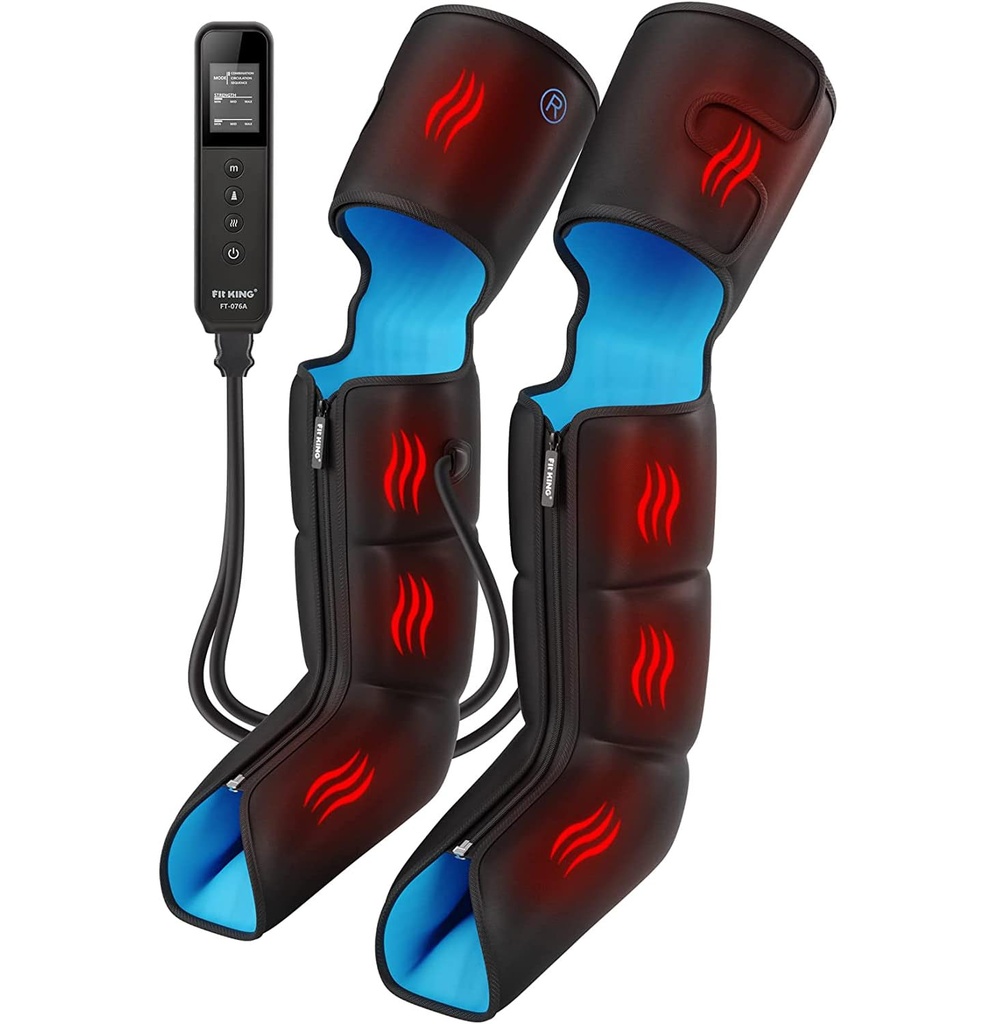 FIT KING Leg Massager with Heat for Pain and Circulation