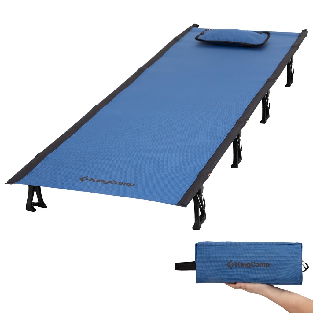 KingCamp Ultralight Folding Camping Cot Ultra Compact Pack Size 36 ?Ã¹ 13cm