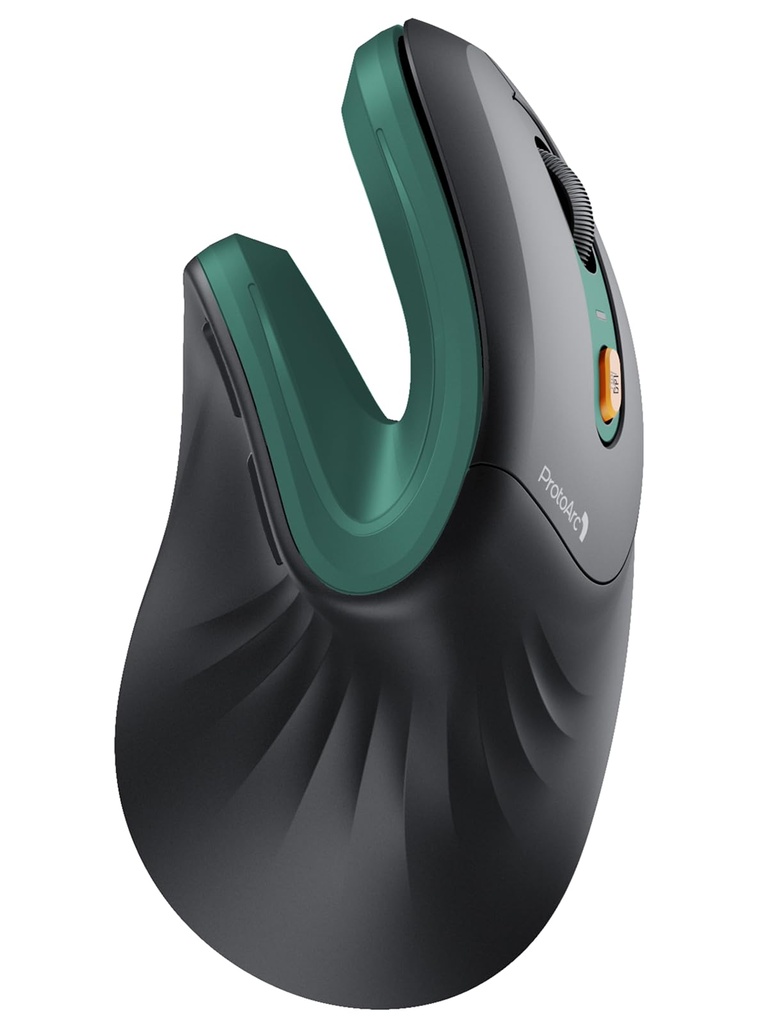 ProtoArc EM11 NL Wireless Ergonomic Vertical Mouse, Rechargeable, Green