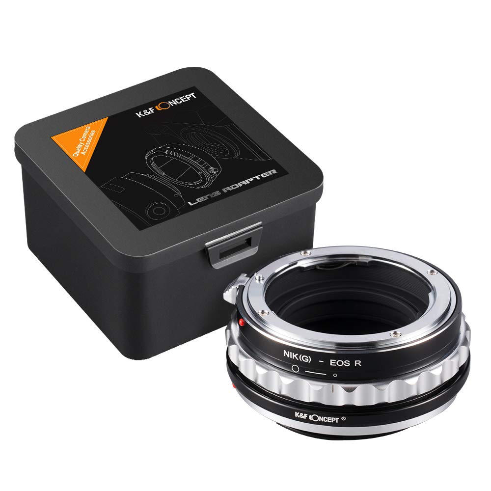 K&F CONCEPT NIK(G)-EOS R Lens Mount Adapter Compatible with Nikon G/F/AI/AIS/D/AF-S Mount L