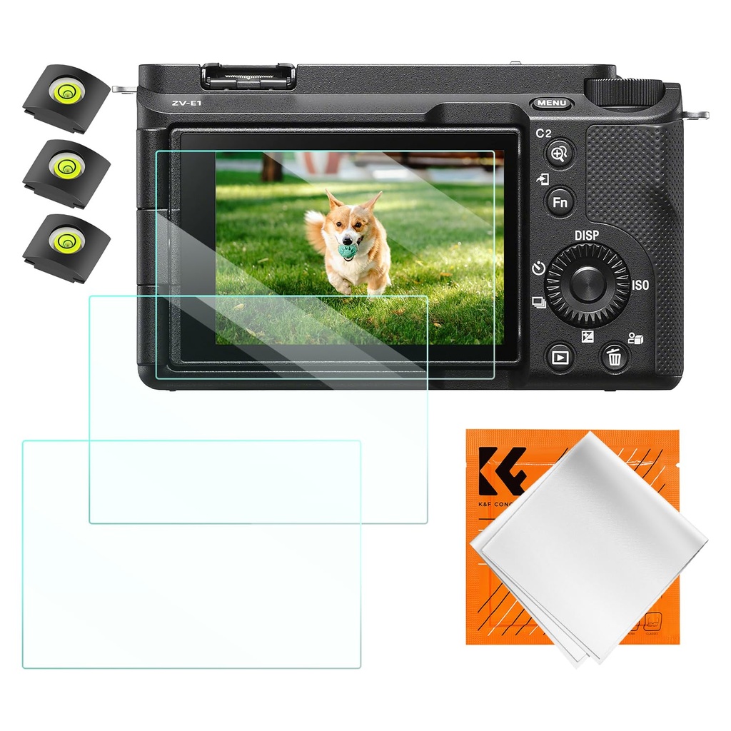 K&F CONCEPT Screen Protector for Sony Alpha A6700 ZV-E1 A7 IV A7CII Camera Accessories 3 Pa