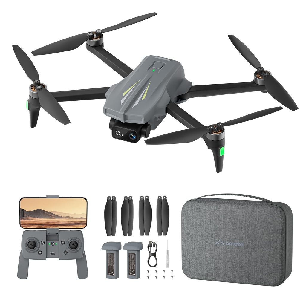 Ameta S20 Drone with Camera 4K Professional, GPS Auto Return