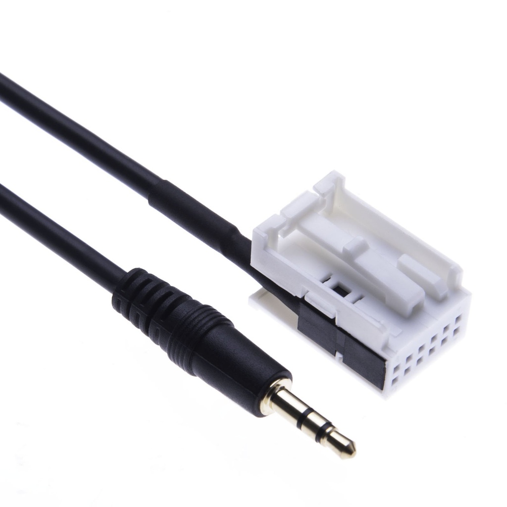 Keple Car AUX Input Mode Cable 3.5mm Aux Jack Radio Lead Adapter Compatible with Mercedes M