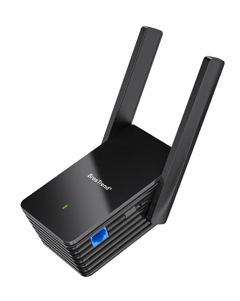 BrosTrend Wi-Fi 6 AX1500 Ethernet to WiFi Adapter with Gigabit RJ45 Port