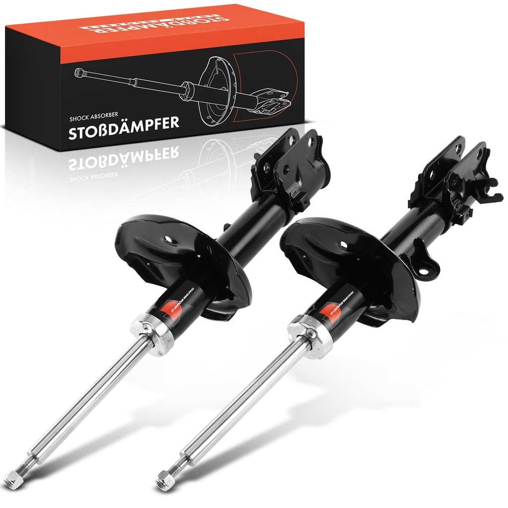 Frankberg 2x Shock Absorber Strut Rear Left Right 594mm Gas pressure Compatible with Tucson
