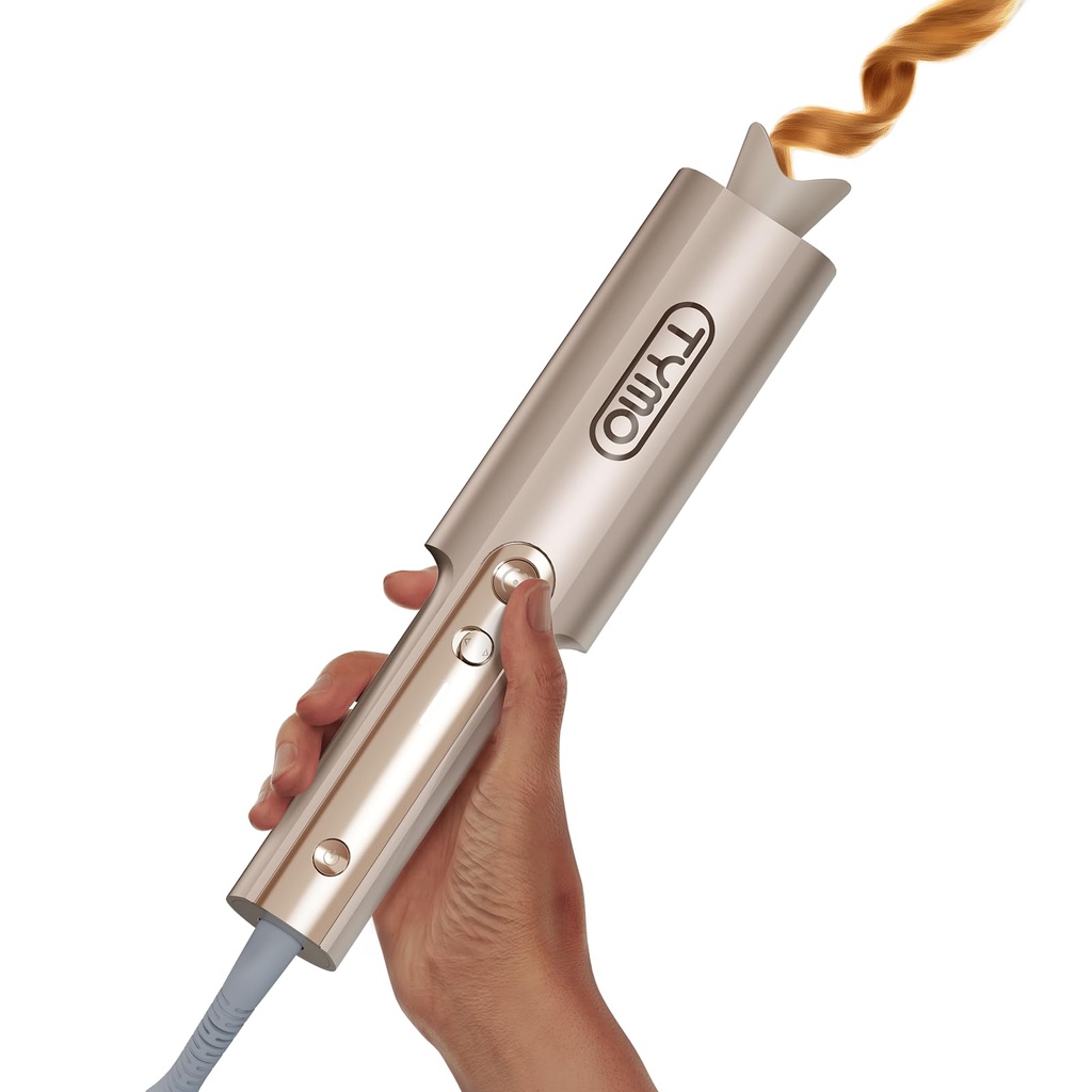 TYMO CurlPro Plus Hair Curler Automatic Rotating - Long Barrel Curling Wand for Long Hair,