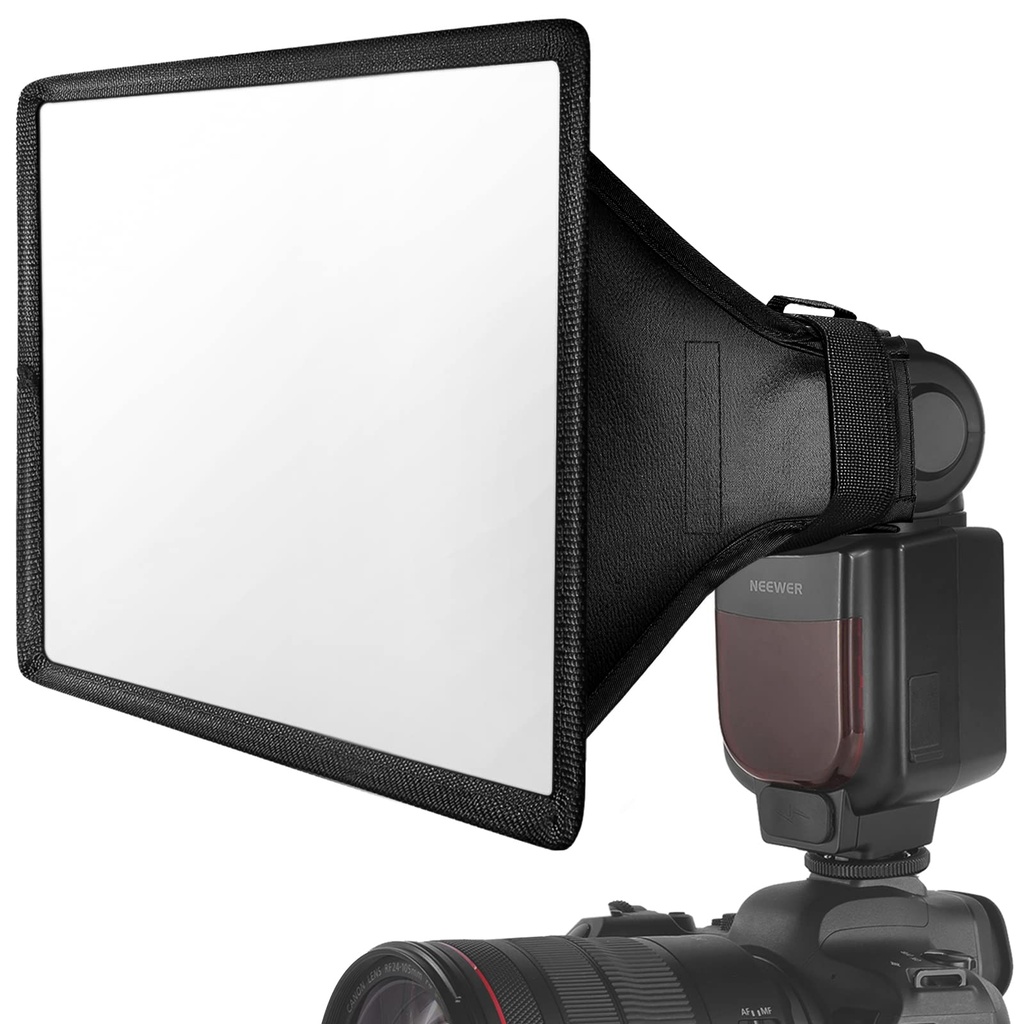 NEEWER Flash Diffuser Light Softbox 11" x 8", Universal, Collapsible with Storage Pouch Com