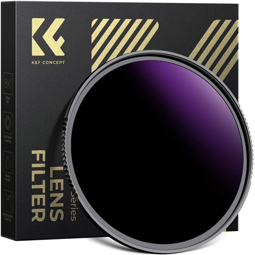 K&F CONCEPT 95mm ND100000 Solar Eclipse Filter 16.6 Stops Fixed ND Filter