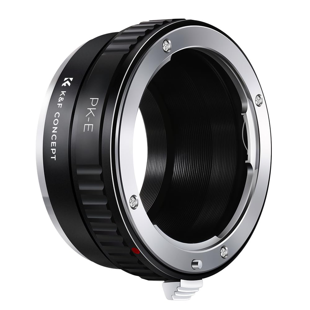 K&F CONCEPT PK to NEX Lens Mount Adapter, Compatible with Pentax K Mount Lens and Compatibl