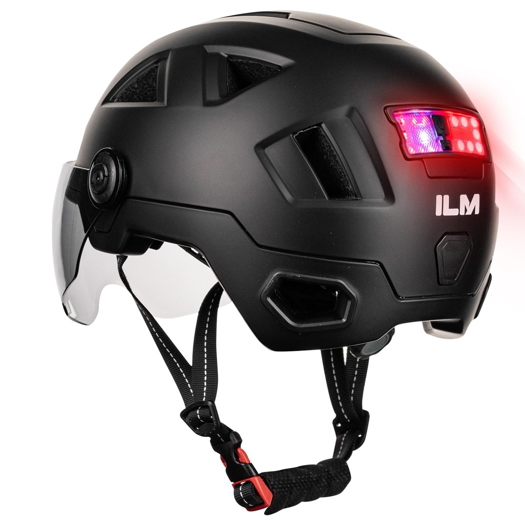 ILM Smart Bike Helmet Men Women Brake Warning LED Light Control NTA8776 CE CPSC Triple Cert