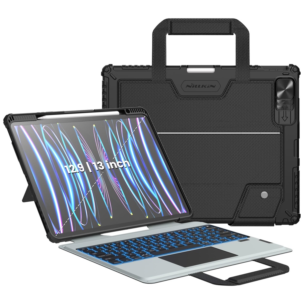 Nillkin Carry Go for iPad Pro 12.9 keyboard Case with Handle,iPad Keyboard Case for iPad Ai
