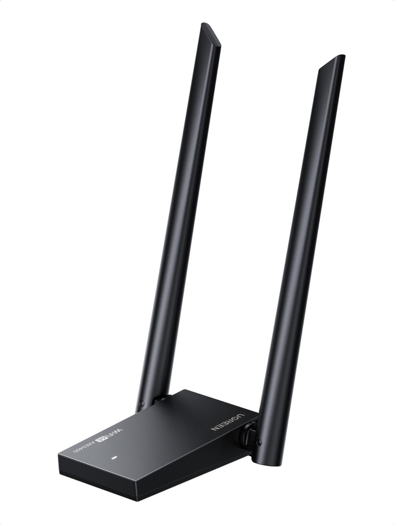 UGREEN WiFi Dongle, AXE5400 WiFi 6 Adapter Tri-Band 2.4G/5G/6G for PC