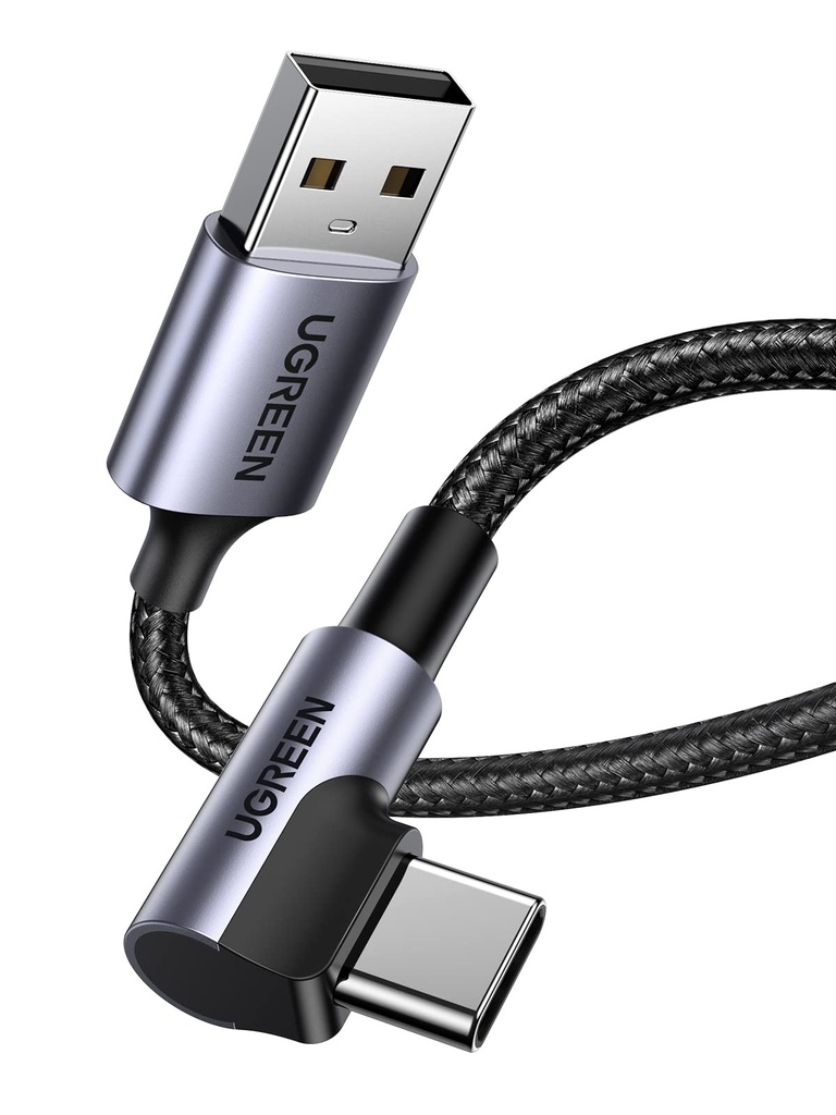 UGREEN USB A to USB C Cable 90 Degree 3A Right Angle Charging Cable, 2M