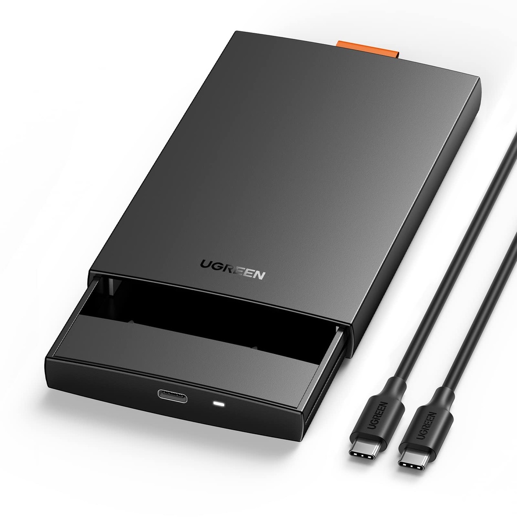 UGREEN 6Gbps 2.5 Inch Hard Drive Enclosure, USB C 3.1 External HDD Case
