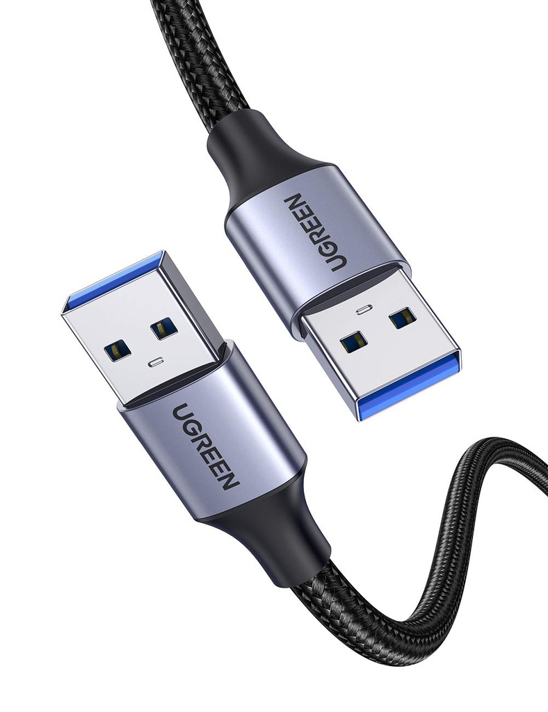 UGREEN USB 3.0 A to A Cable Braided 5Gbps for HDD, Docking, PC, TV 0.5M
