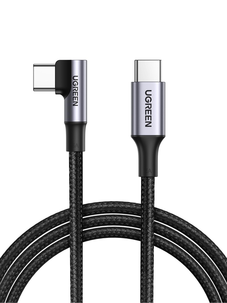 UGREEN USB C to USB C Cable Right Angle 100W USB C Fast Charging, 1M