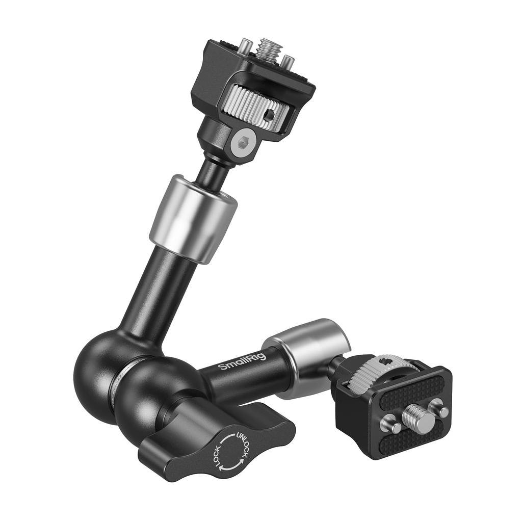 SMALLRIG 7'' Magic Arm with 1/4"-20 Screws & Spring-Loaded Pins, 1.5kg Load Capacity, 360Ã‚