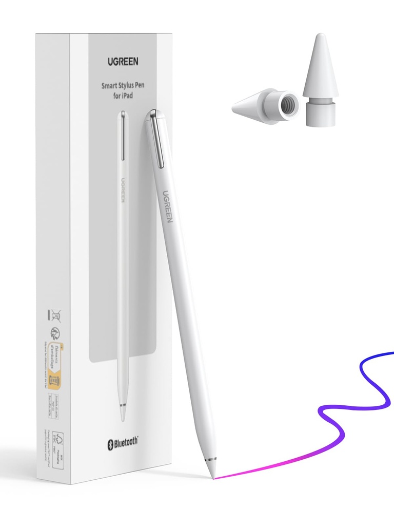 UGREEN Pen for iPad 2018-2026 Faster Charge Bluetooth Pencil Stylus Pen