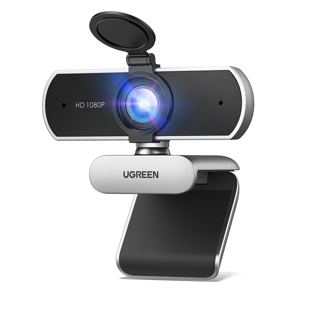 UGREEN Full HD 1080P/30fps Webcam for PC/Laptop/Mac (Space Grey)