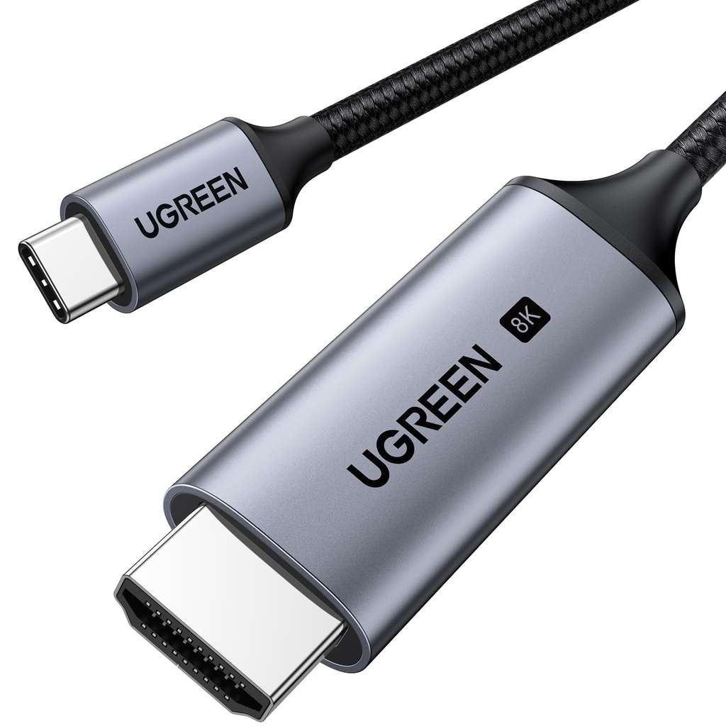 UGREEN USB C to HDMI 2.1 Cable 8K@60Hz Thunderbolt 5/4/3 Type C Adapter,2M
