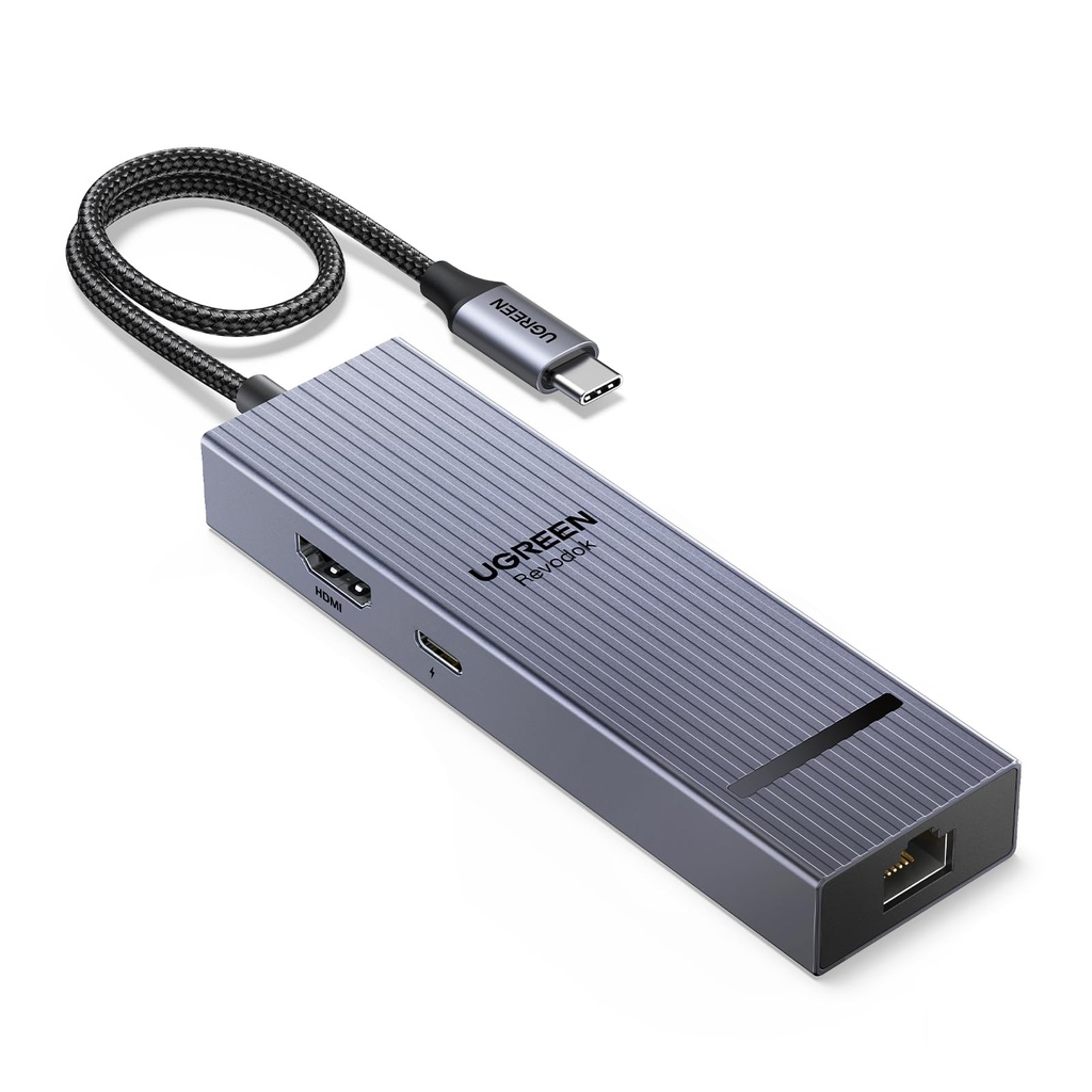 UGREEN USB C Hub 10Gbps, Revodok 4K@60Hz HDMI 6-in-1 USB-C Dock