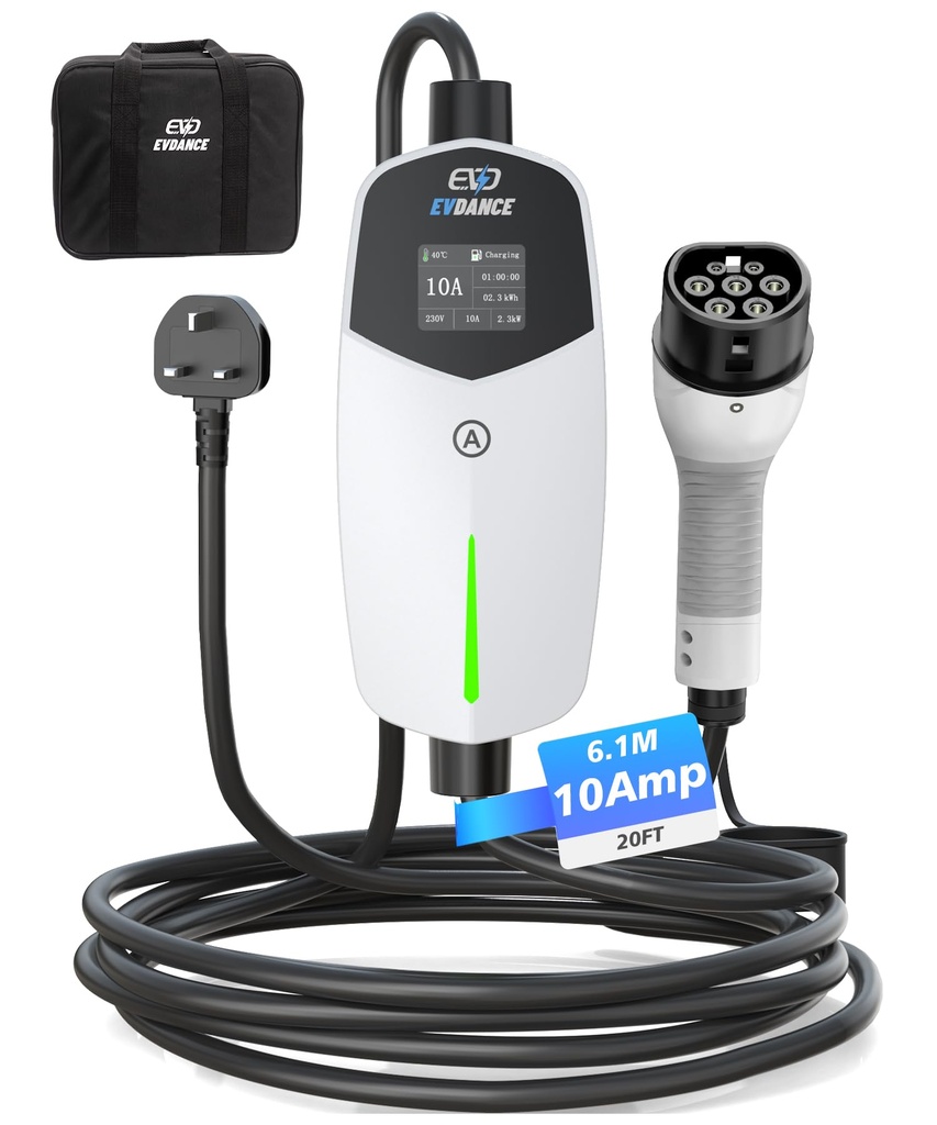 EVDANCE Ev Charger 3 Pin Plug for EV & PHEV