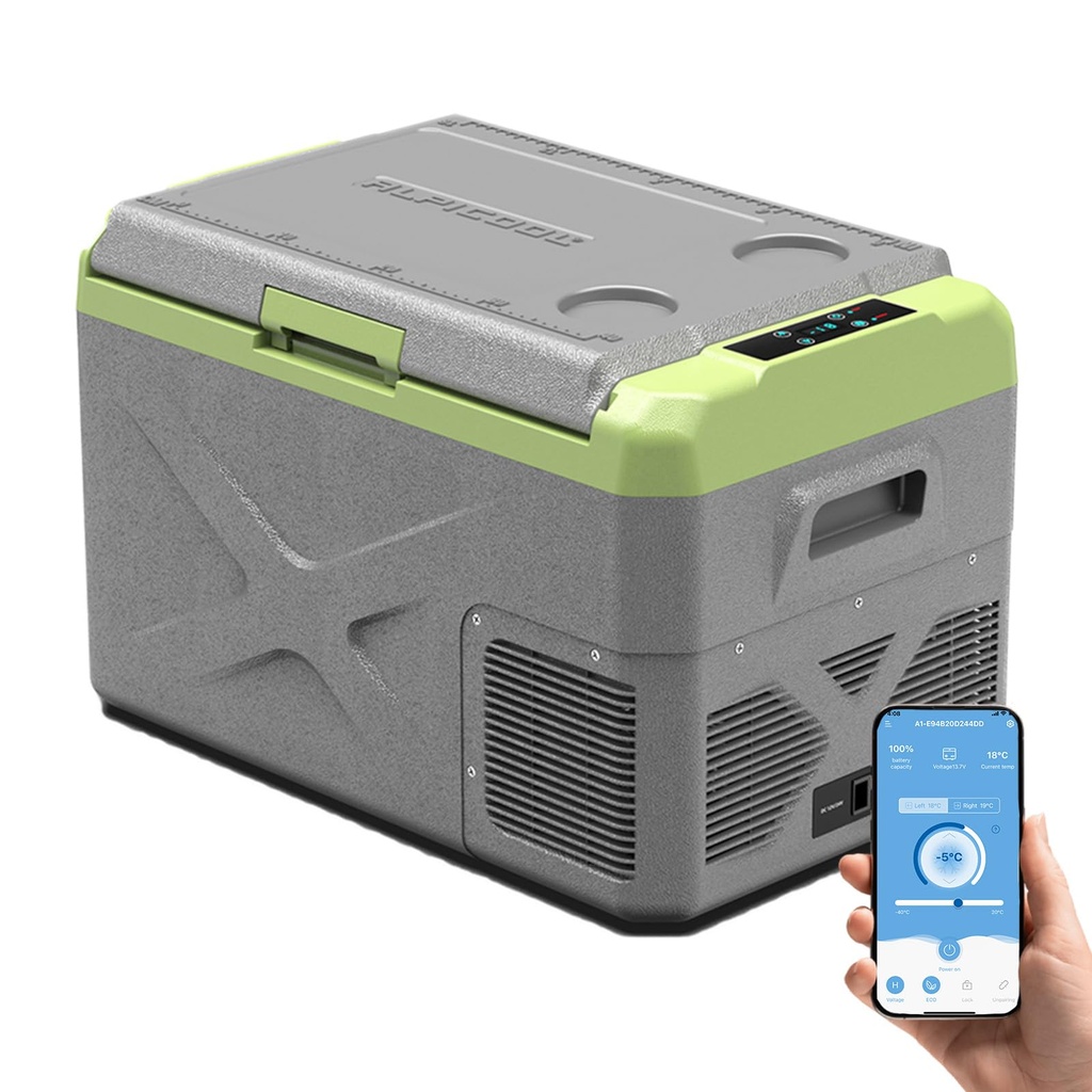 Alpicool X30 30L Compressor Car Fridge Freezer, Portable DC 12v Camping Refrigerator