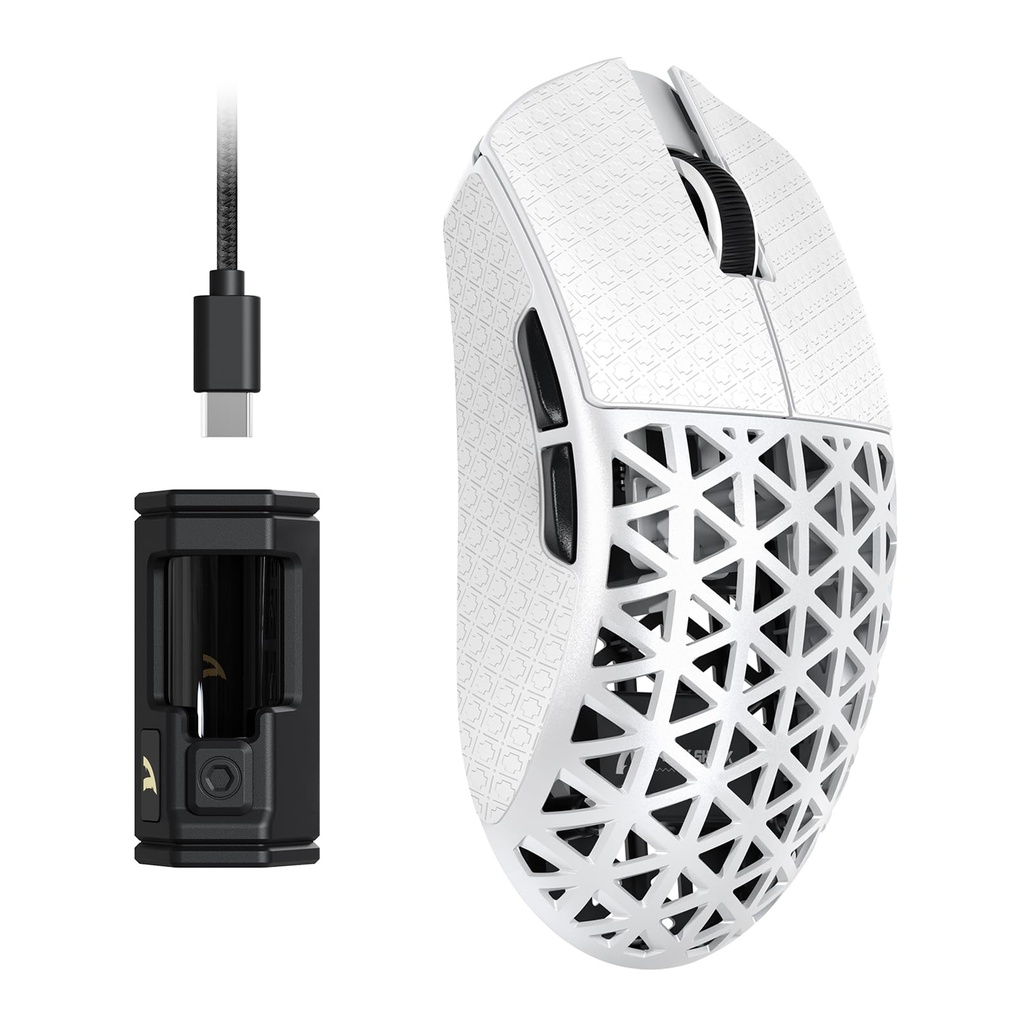 ATTACK SHARK R5 Ultra Carbon Fibre HyperSpeed Wireless Gaming Mouse, 39g Ultralight Mice wi