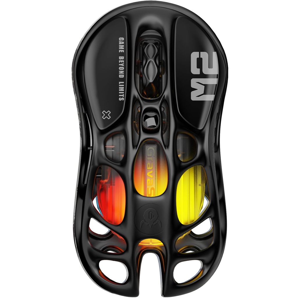 GravaStar Mercury M2 Wireless Gaming Mouse with 26,000 DPI, PAW3395DM Sensor -79g Lightweig