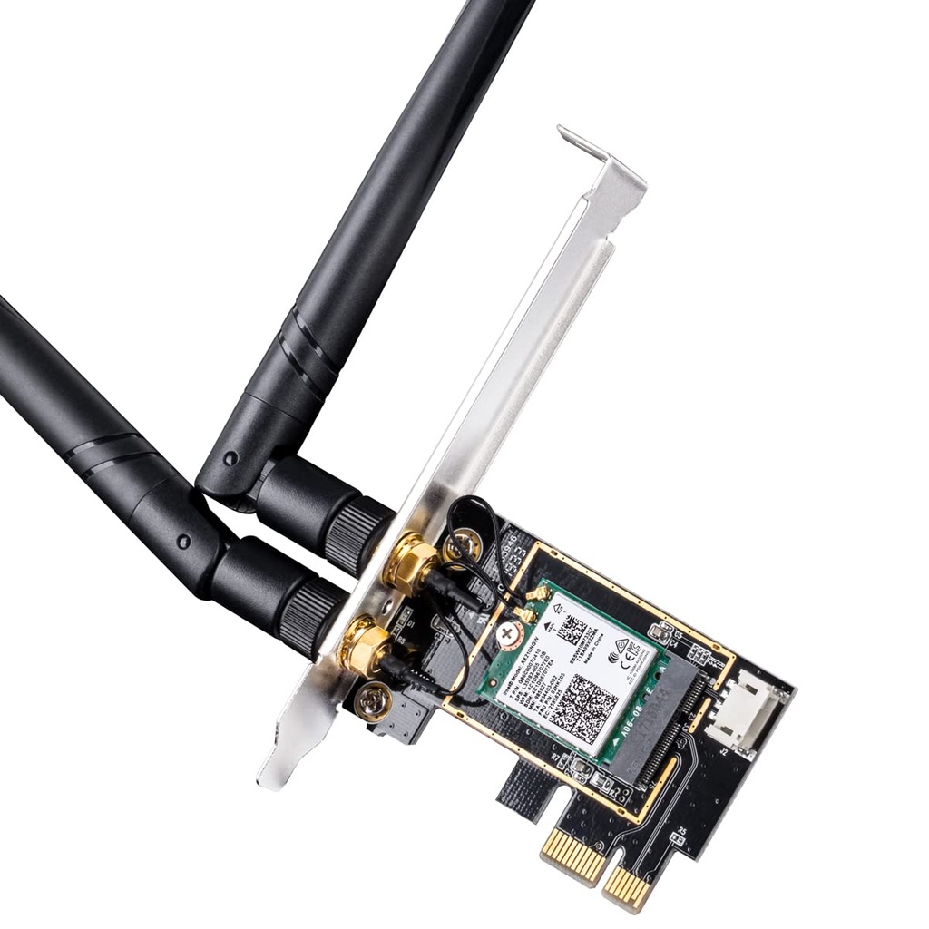 Cudy WE3000 AX3000 Wireless WiFi 6 PCIe Card for PC, Bluetooth 5.2, AX200, 3000Mbps WiFi 6
