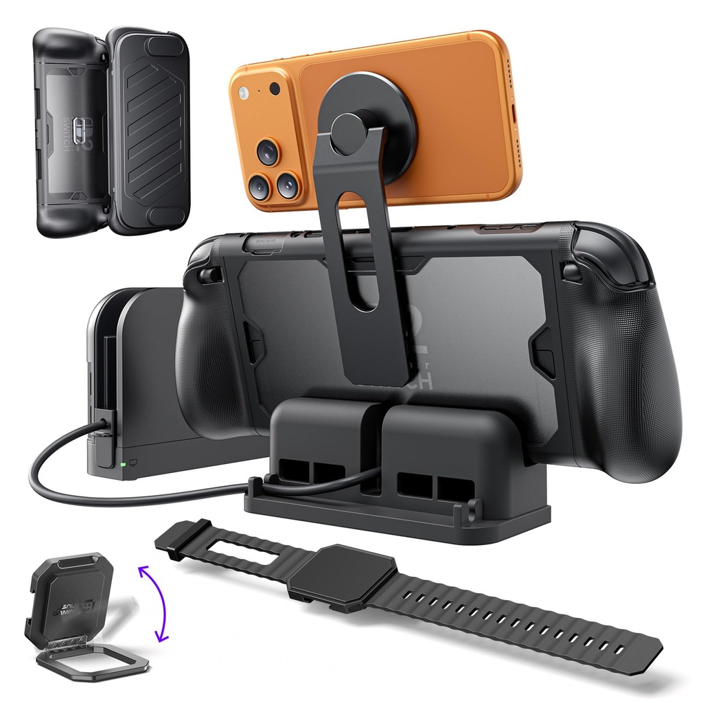 JSAUX PC0121 ModCase for Nintendo Switch 2, 360?? Full-Body Shockproof with Back Shell, Fro
