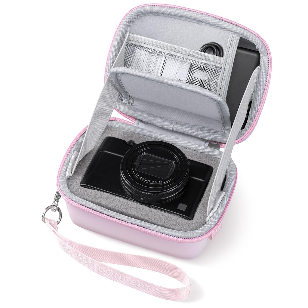 K&F CONCEPT Camera Case, Small Hard Shell Carrying Case for Digital Camera