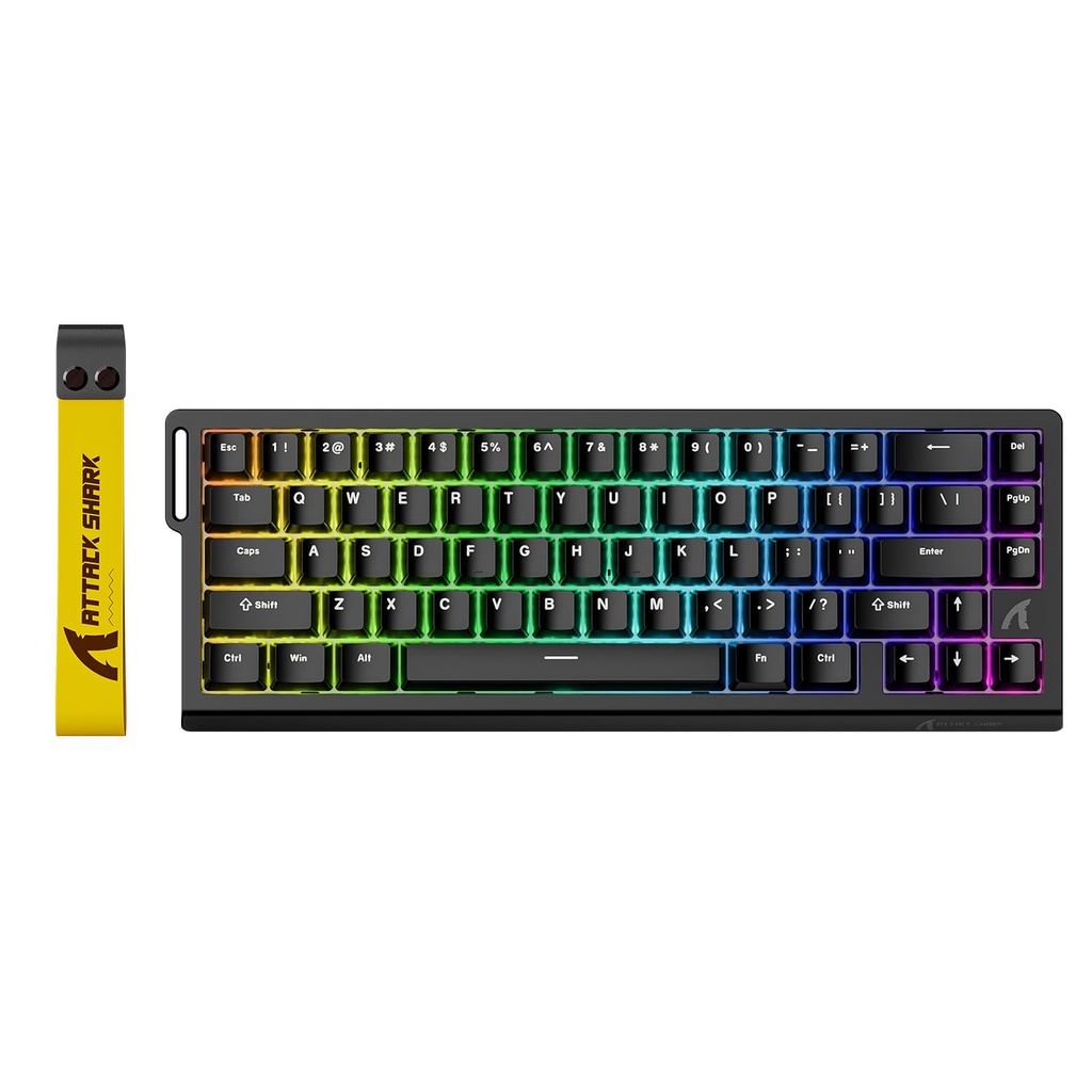 ATTACK SHARK X68 HE 8000Hz Rapid Trigger Keyboard, 0.01mm RT Accuracy Wired Gaming Keyboard