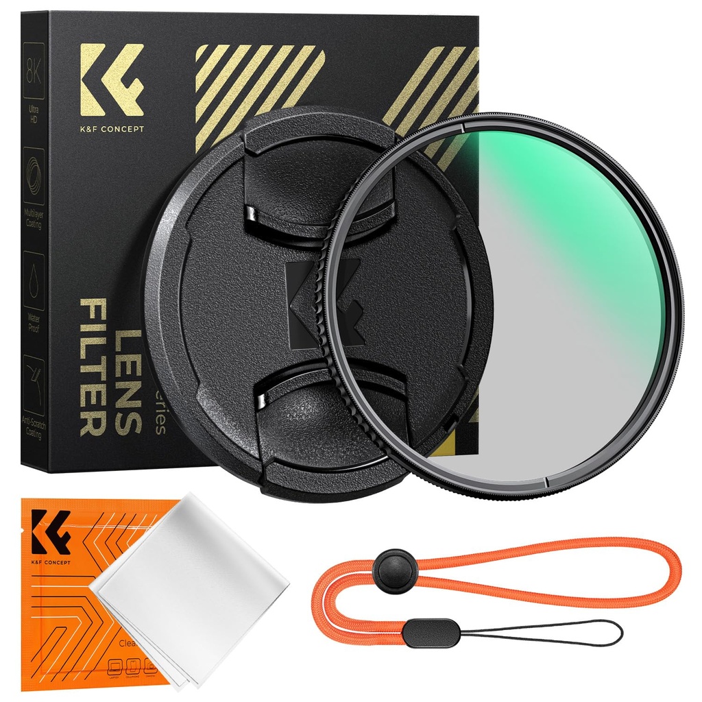 K&F CONCEPT 49mm Polarising Filter CPL Filter Ultra HD with Lens Cap