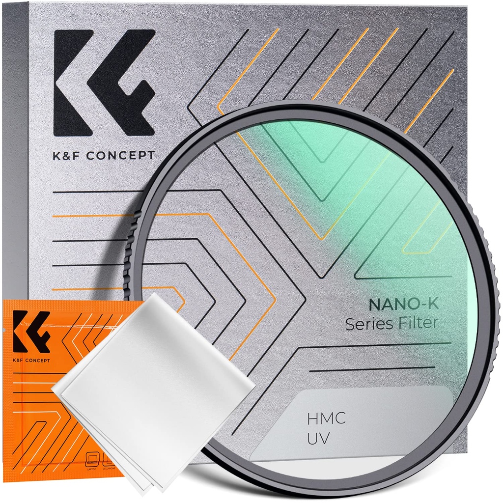 K&F CONCEPT 67mm UV Filter Ultraviolet Lens Protection with Cleaning Cloth