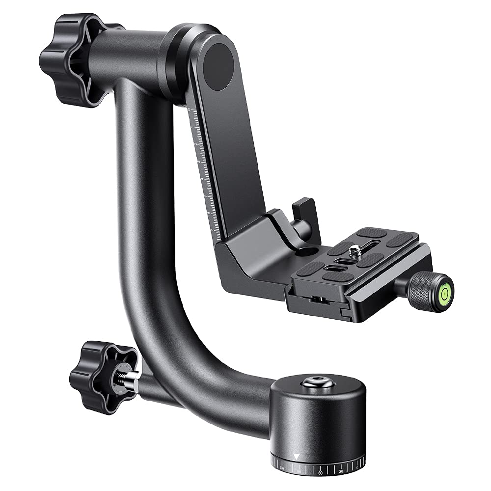 K&F CONCEPT Aluminum Alloy 360 Degree Panoramic Gimbal Tripod Head