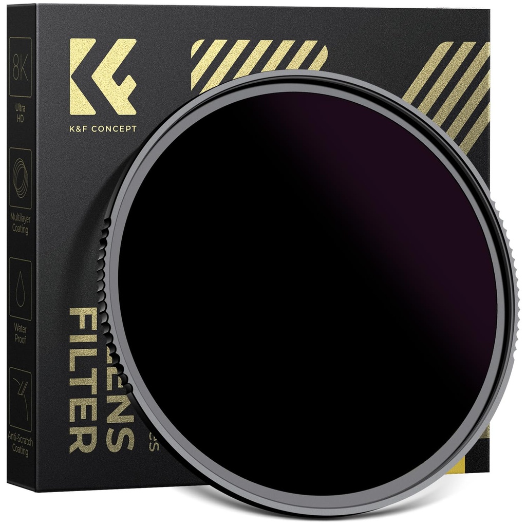 K&F CONCEPT 67mm ND100000 Solar Eclipse Filter 16.6 Stops Fixed ND Filter